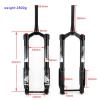 ZECHAO 130mm Travel Beach Bike Inverted Fork,26inch Lightweight Alloy Air Supension Front Fork 150 * 15MM Snowmobile Bike Outdoor view 2