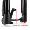 ZECHAO 130mm Travel Beach Bike Inverted Fork,26inch Lightweight Alloy Air Supension Front Fork 150 * 15MM Snowmobile Bike Outdoor view 4