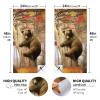 Styubn Cornhole Board Wraps Bear Owl Autumn Leaves Leaf Fall Cornhole Skins for Boards,Skin Decal Vinyl Wrap for Cornhole Game Board Bag Toss (2xpcs.) view 4