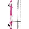 Genesis Archery 4 Pack Original Compound Bow with Adjustable Riser, 15"-30" Draw Length, 10-20 lb Draw Weight, Draw Hand - Right, Pink view 4