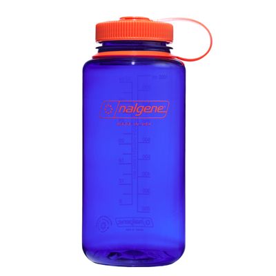Nalgene Leak Proof Tritan BPA-Free Water Bottle - 32 oz Wide Mouth - Made in the USA for Outdoor Use & Daily Hydration (Periwinkle)
