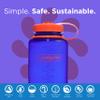 Nalgene Leak Proof Tritan BPA-Free Water Bottle - 32 oz Wide Mouth - Made in the USA for Outdoor Use & Daily Hydration (Periwinkle) view 2