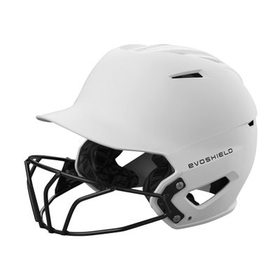 EvoShield XVT 2.0 Matte Batting Helmet with Facemask - Team White, X-Small