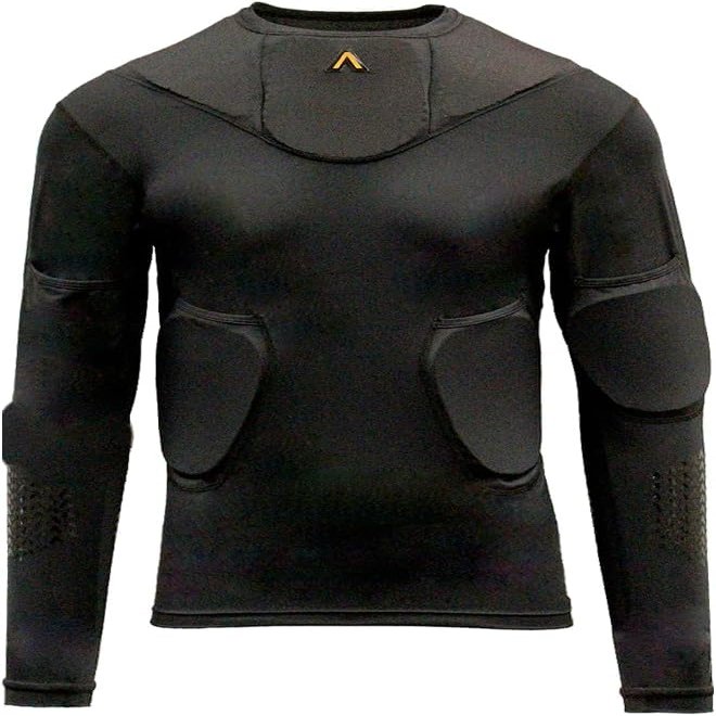 Aegis Interceptor Pro Goalie Base Layer Top, with High Performance, Lightweight, and Comfortable Impact Protection for Hockey Goalies Featuring D3O (X-Large)