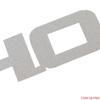 Evinrude Boat Engine Cowling Decal | Triton H.O. Metallic Silver Sticker view 3