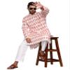TOSQP27 Mens Cotton Kurta Pajamas Gift Boys Ethnic Wedding Party Grooms Outfit view 3