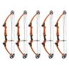 Genesis Archery 5 Pack Original Compound Bow - Adjustable Riser, 15"-30" Draw Length, 10-20 lb Draw Weight, All Skill Levels, Draw Hand - Left, Orange view 1