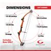 Genesis Archery 5 Pack Original Compound Bow - Adjustable Riser, 15"-30" Draw Length, 10-20 lb Draw Weight, All Skill Levels, Draw Hand - Left, Orange view 3