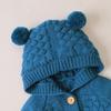 Hooded Girls Infant Baby Coat Warm Outwear Boy Knit Sweater Hooded Girl Girls Coat&Jacket New Born (Blue, 3-6 Months) view 2