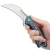 Gil Hibben Warbird Folding Karambit Knife | Small Tactical Knife | 4.75 When Closed to Fit in Pockets | Stainless Steel Blade | Open-Ring Pommel | Micarta Handle Scales view 3