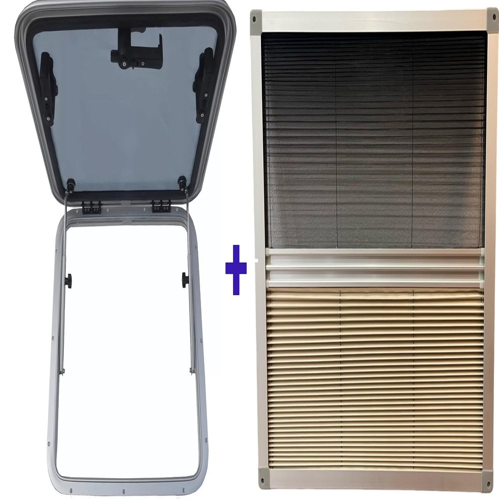 Galamarine 26.6"x26.6" Square Deck Hatch with Screen/Shade System