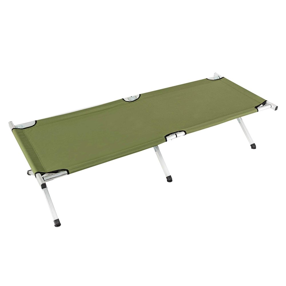 Portable Folding Camping Cot with Carrying Bag Army Green