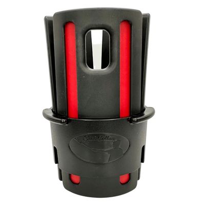 Shot Collar Bat Weight 16 to 24 oz | Easy On/Easy Off (Twist or Tap Off) Baseball Bat Weight | Customize Colors to Match Equipment or Team (16, 20, 24 Ounces)  Black w/Red Inserts