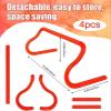 BESNUT 4 Pack Agility Speed Training Hurdles- 9" Detachable Agility Training Hurdles- Sports Practice Equipment for Athletes, Soccer, Basketball view 3