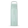 LifeStraw Go Series  Insulated Stainless Steel Water Filter Bottle for Travel and Everyday Use, Removes Bacteria, Parasites and Microplastics, Improves Taste, 18oz Seafoam view 1