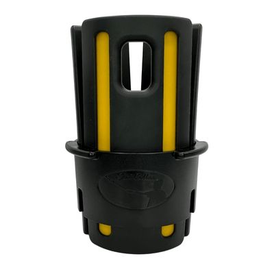 Shot Collar Bat Weight 16 to 24 oz | Easy On/Easy Off (Twist or Tap Off) Baseball Bat Weight | Customize Colors to Match Equipment or Team (16, 20, 24 Ounces)  Black w/Gold Inserts