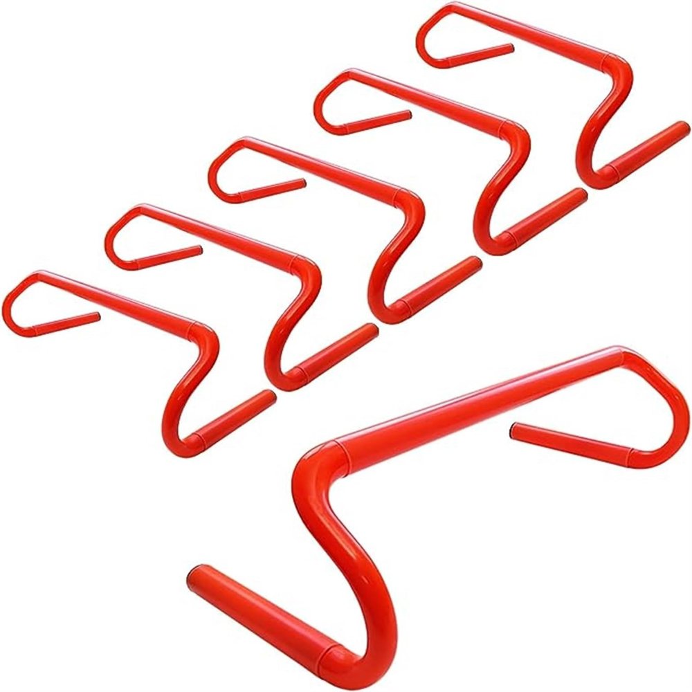 BESNUT 6pcs Agility Speed Training Hurdles- 6" High Detachable Agility Training Hurdles Save Space- Sports Practice Equipment for Athletes, Soccer, Football, Basketball