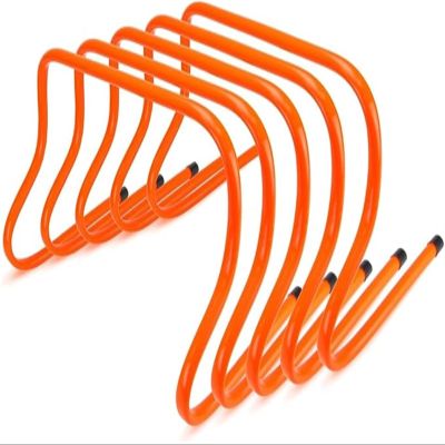 Agility Training Hurdles, 5-Pack - Hi Visibility Speed Endurance Indoor/Outdoor Practice Equipment For Track & Field - Fences For Sports Team Condition & Coaching Football, Soccer, & Cross Country ( S