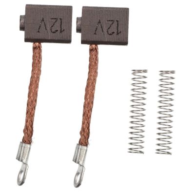 VANZACK 2pcs Boat Carbon Brush Electric Propeller Motor Parts with Springs Durable Replacement for Trolling Motors Easy to Install Boat Accessories