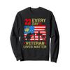 22 Veterans A Day Veteran Suicide Prevention Awareness 988 Sweatshirt view 1