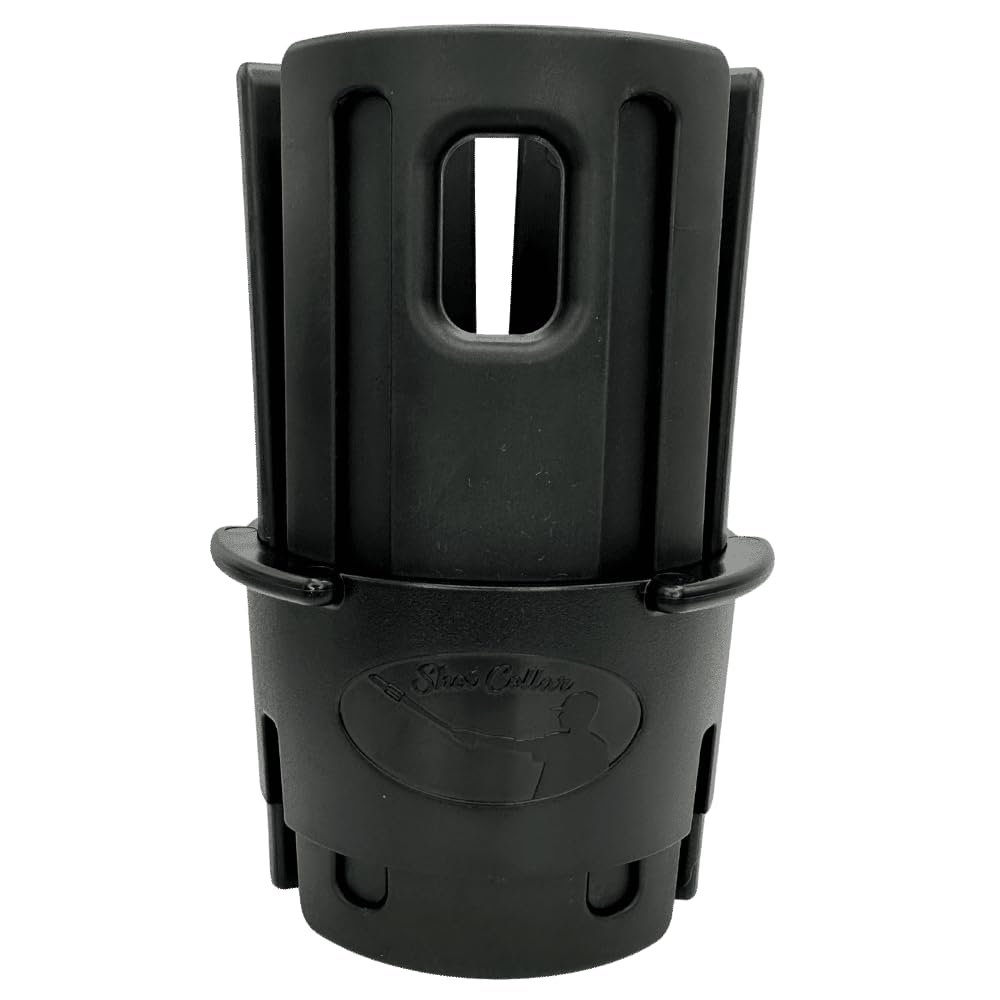 Shot Collar Bat Weight 16 to 24 oz | Easy On/Easy Off (Twist or Tap Off) Baseball Bat Weight | Customize Colors to Match Equipment or Team (16, 20, 24 Ounces)  Black w/Black Inserts