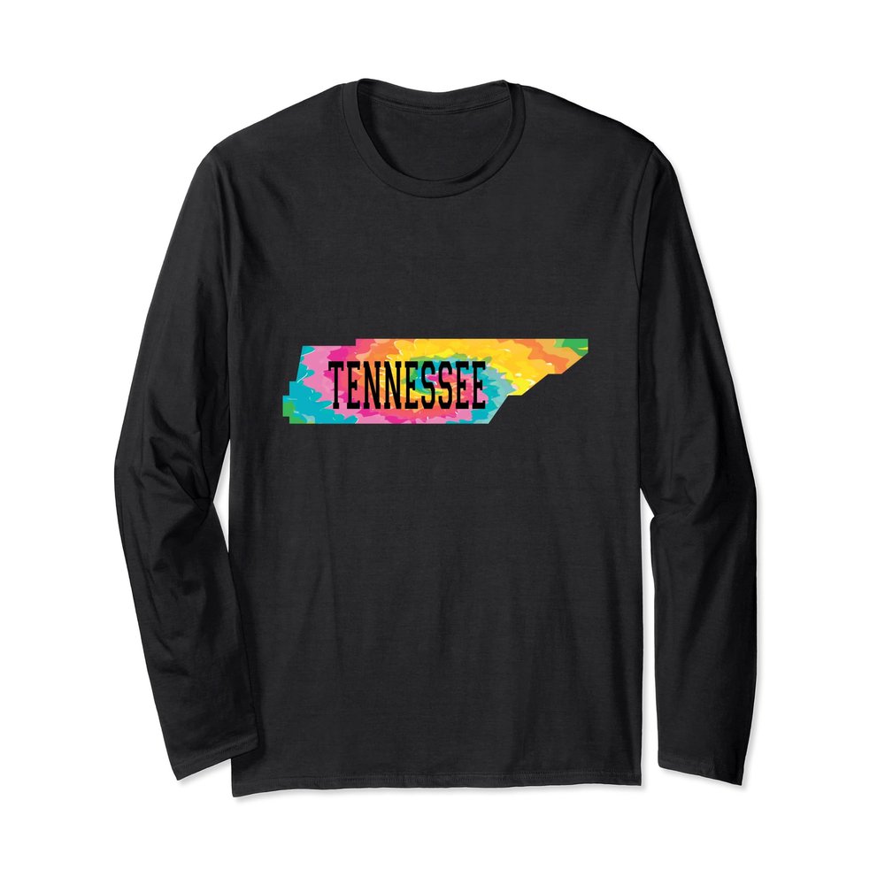 Tennessee State Mens Womens Kids Tennessee Orange Tie Dye TN Long Sleeve T-Shirt
