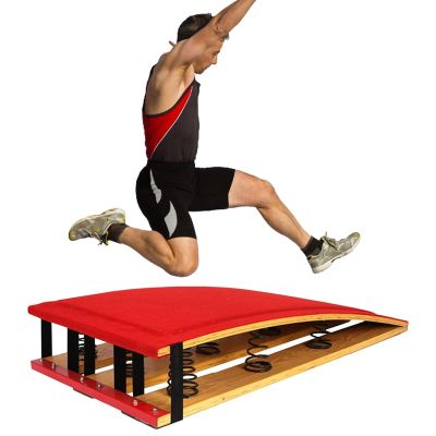 ZARBAILRE High Bounce Springboards, Professional Thickened Adults Powerboard Sport Equipment, Big Hard Wood Gymnastic Springboard for Gymnastics Beam/Vault