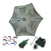 Kisangel Foldable Crab Net Trap Six Entrances for Fishing Automatic Umbrella Design for Catching Fish Minnow Crawfish and Shrimp Lightweight and Easy to Use view 1