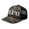 RIVEMUG FAFO Fuck Around and Find Out Camouflage Trucker Hat Curved Bill Low Crown Adjustable Camo Cap view 1