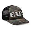 RIVEMUG FAFO Fuck Around and Find Out Camouflage Trucker Hat Curved Bill Low Crown Adjustable Camo Cap view 4