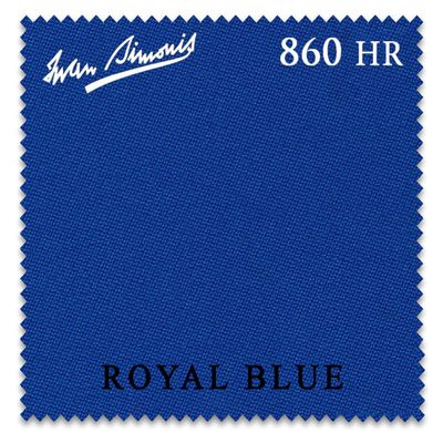 Iwan Simonis 860HR Pool Billiard Table Cloth - Authorized Dealer (Royal Blue, 8 ft Oversized)