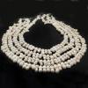 16 inches 5x10mm White Side Drilled Peanut Baroque Pearls Loose Strand view 2
