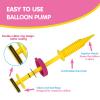 Borosino Balloon Pump, 3-Pack Can inflate Balloons in Both Directions Balloon Pump Hand, Fits160 260 Magic Foil Round Balloons, Easily Inflates for Families view 2