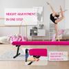 Wesky Adjustable Balance Beam,High and Low Floor Beam Gymnastics Equipment,Professional Gymnastics Beam for Kids Home Training with Foldable Legs (Pink, 8FT) view 2