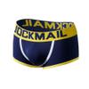 JOCKMAIL Men's Cotton Boxer Underwear Jockstrap Bottomless Mens Backless Trunks Brief Shorts (XL, 408Navy) view 1