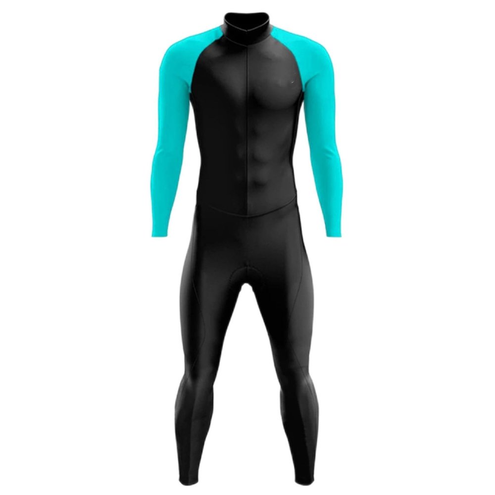 Men's Long Sleeve Track Suit Mountain Bike Trisuit Leotard Jumpsuit Cycling Suit Swimsuit Speedsuit (XS-3XL) (S, 4)