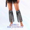 GEMILY Fringe Sequin Leg Warmers Disco Black Glitter Rave Boot Covers for Women view 3