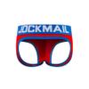 JOCKMAIL Men's Cotton Boxer Underwear Jockstrap Bottomless Mens Backless Trunks Brief Shorts (XXL, 404-Red) view 2