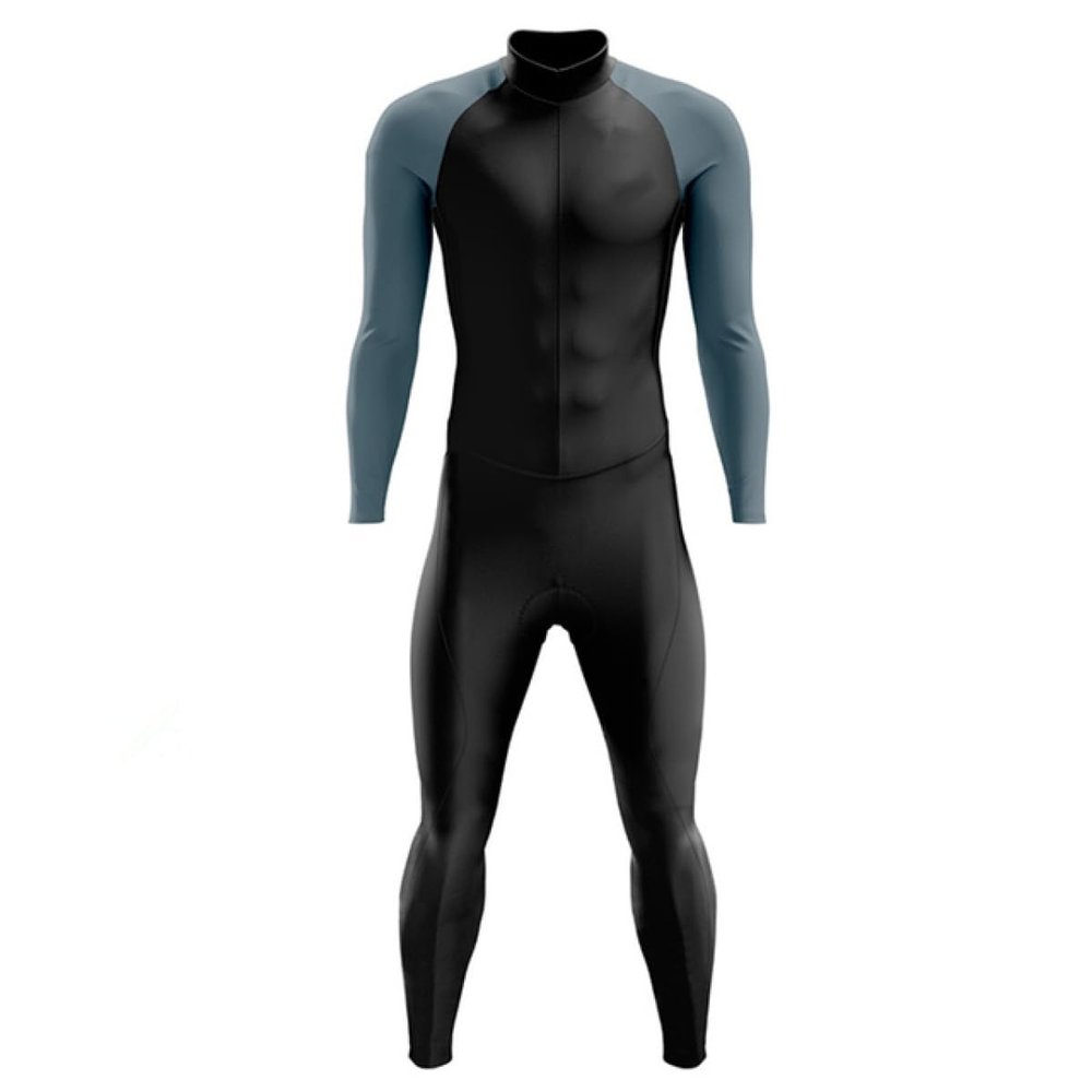 Men's Long Sleeve Track Suit Mountain Bike Trisuit Leotard Jumpsuit Cycling Suit Swimsuit Speedsuit (XS-3XL) (XS, 9)