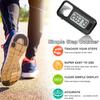 Simple 3D Step Counter, Walking Pedometer, Steps Tracker with Neck Lanyard/Carabiner for Men Women Teens Adults Seniors (Square- Black) view 2