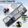 WOLT Rolling Ski Bag, Padded Snowboard Bag with Wheels for Air Travel, Fit to Double Pairs of Skis up to 175cm (Grey) view 4