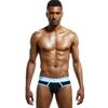 JOCKMAIL Men's Cotton Boxer Underwear Jockstrap Bottomless Mens Backless Trunks Brief Shorts (M, 312Black) view 3