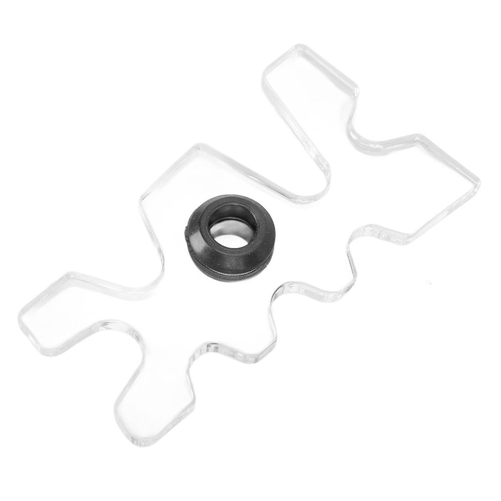 Oumefar Clear Billiard Bridge Head, Acrylic Practical Pool Bridge Pole Shape Easy to Use for