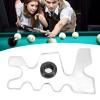 Oumefar Clear Billiard Bridge Head, Acrylic Practical Pool Bridge Pole Shape Easy to Use for view 3