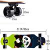 31 Inch Small Longboard Carving Cruising Skateboard for Kids Teens Adults (Sky) view 2