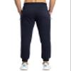 Rdruko Men's Fleece Joggers Pants Winter Warm Sweatpants with Zipper Pockets Athletic Running Gym Workout,Navy,M view 2