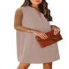 ANFTFH Women V Neck Shirt Dresses Summer Fashions Engagement Dresses Apink XXL view 4