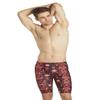 iSwim Varsity Blur Jammer Swimsuit  Mens' Training Swim Shorts, Quick Dry, UPF 50+, Front Lined, Athletic Fit - Red - 30 view 2