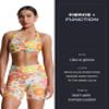 Aoxjox Trinity Workout Biker Shorts for Women Tummy Control High Waisted Exercise Athletic Gym Running Yoga Short 6" (Flower Print, XX-Small) view 4