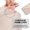 Cagola Men's Fleece Lined Long Sleeve T Shirts Mid-Weight Thermal Crewneck Underwear Pullover Warm Base Layer Tops for Cold Weather Khaki XL view 3